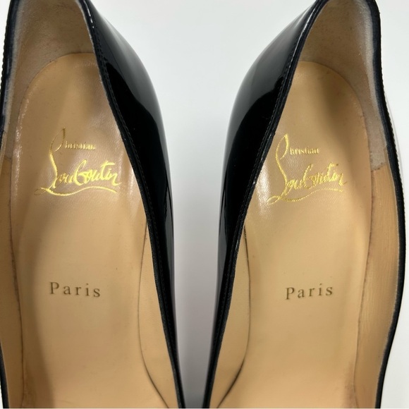 Christian Louboutin Black Patent Pigalle 100 - Picture 7 of 11